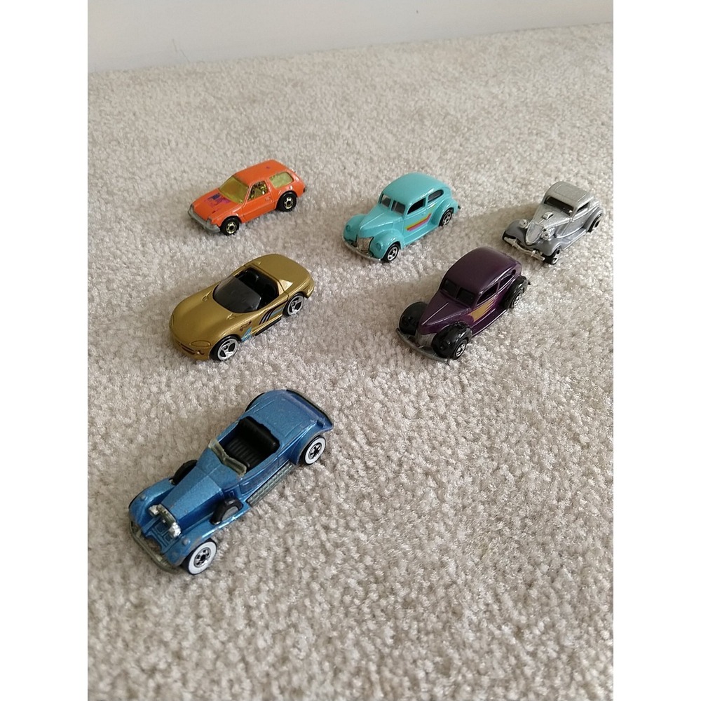 Lot Of 6 Vintage Hot Wheels Coupe Sports Car Rolls Royce Orange Packin Pacer